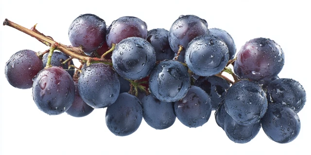 Fresh Grapes Isolated on White Background