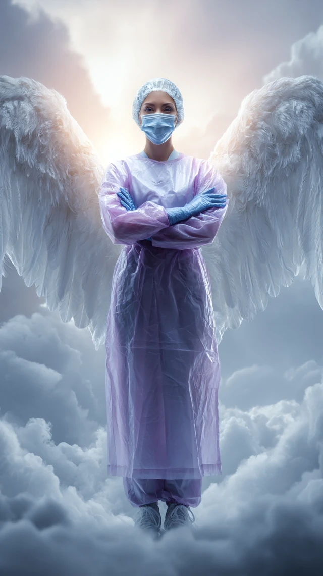 Heroic Nurse Angel Honoring Healthcare Workers