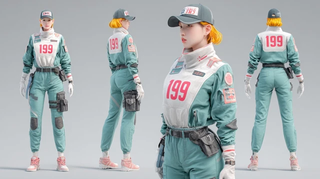 Korean EMT in Uniform Character Sheet