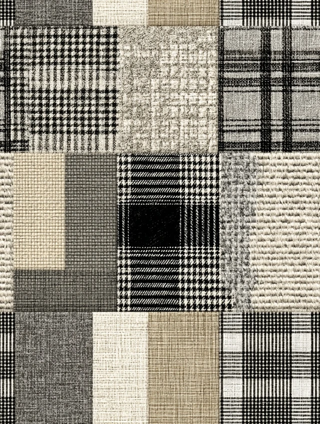 Textile Patchwork Abstract Design