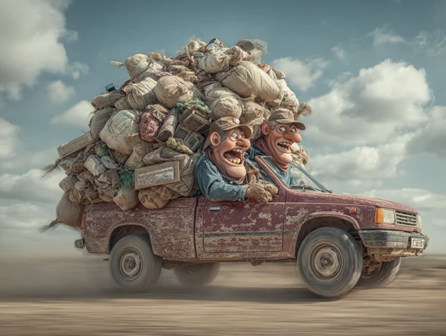 Redneck Truck Overload Rural Road Adventure