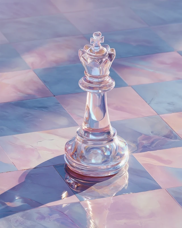 Chess King Artwork Minimalist Surrealist