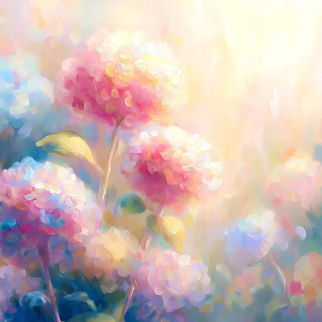 Hydrangea Blossoms Painting