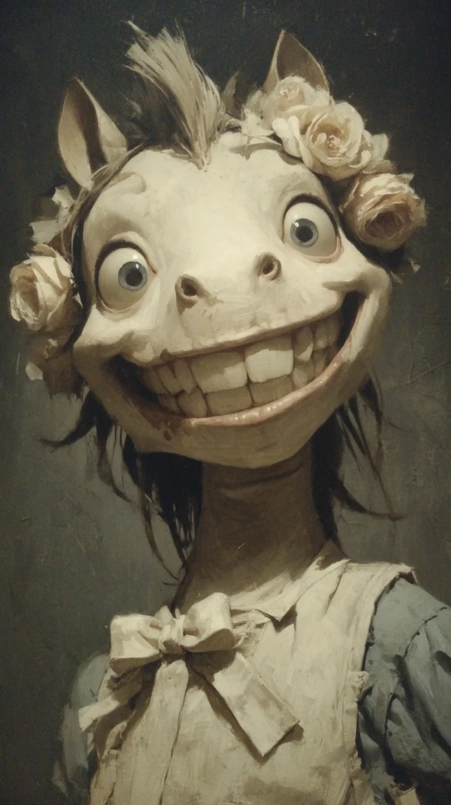 Pop Surreal Horse Portrait by Mark Ryden