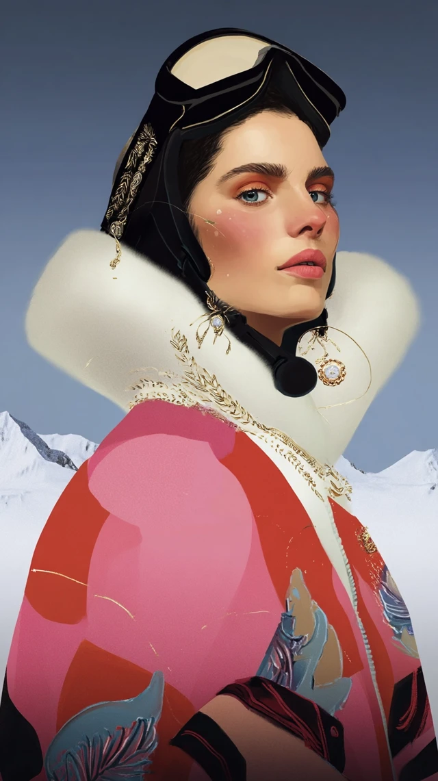 Snowboarder Portrait Ignasi Monreal Style