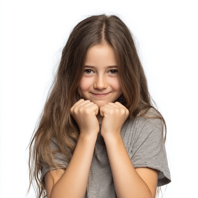 Smiling Girl Portrait High Detail Photography