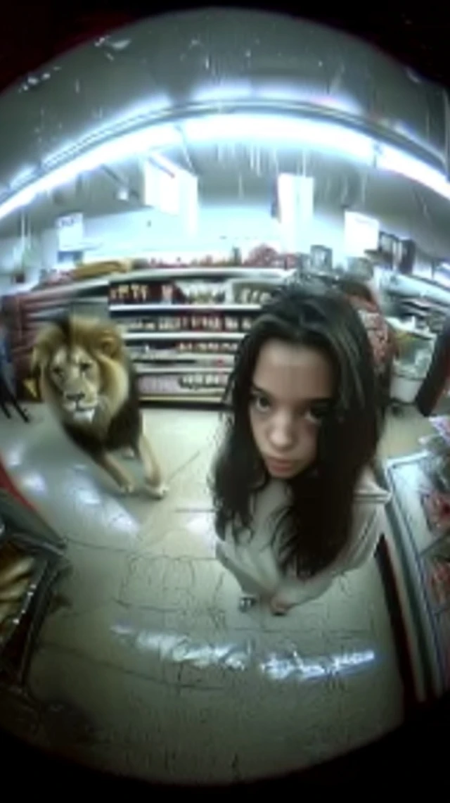 Lion in Bakery CCTVCaptured Unusual Sight