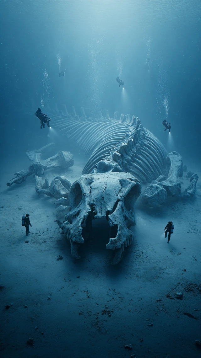 Underwater Kaiju Skeleton Monumental