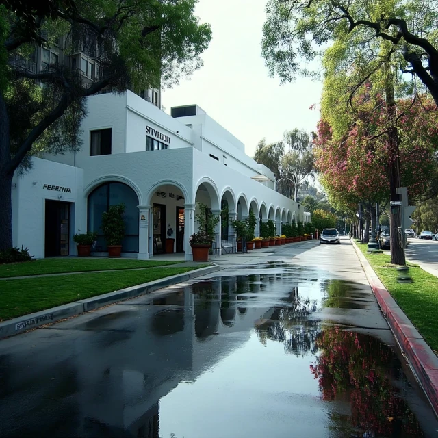 David Lynch Style Building in Los Angeles