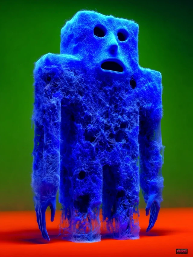 Alien Creature with Big Eyes 3D Render