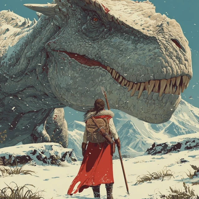 Dinosaur vs Survivor Cult Movie Poster