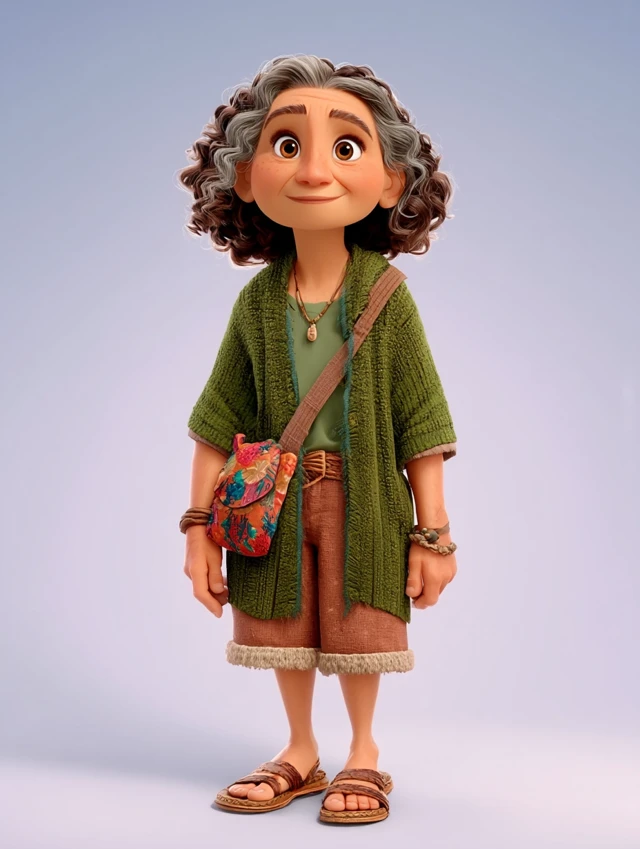 Pixar Style 3D Animation of a Smiling Woman