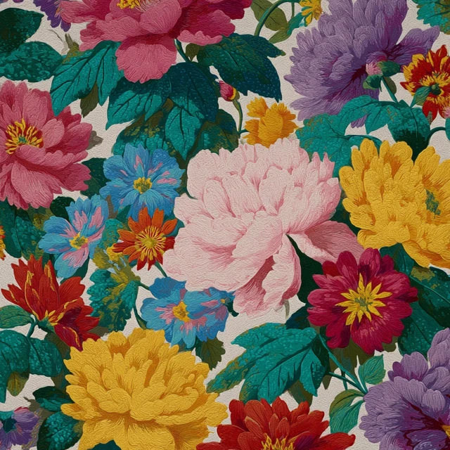 Vibrant Floral Pattern A Burst of Colors and Blooms