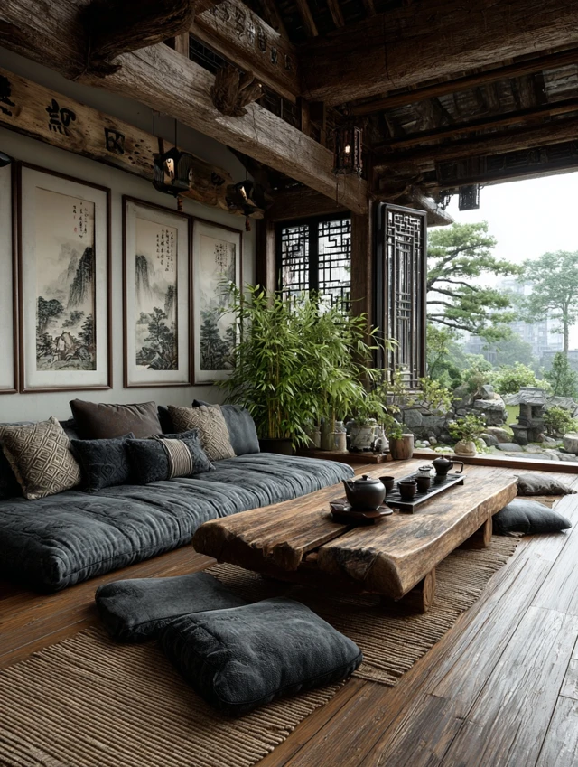 Ancient Chinese Teahouse Interior Design