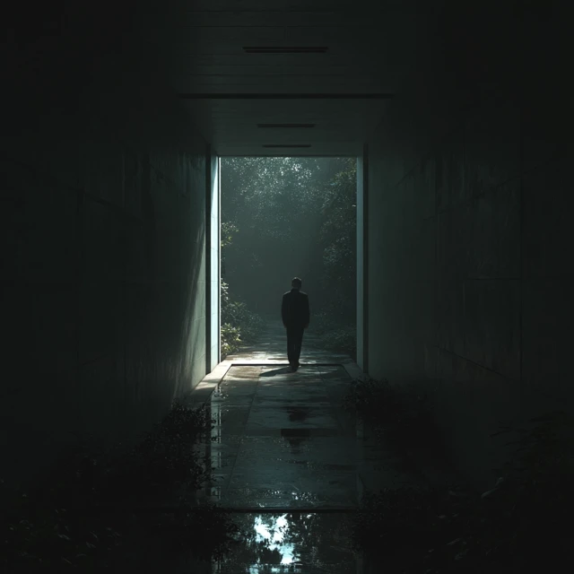 The Only Way Out Is Through Illustration Art