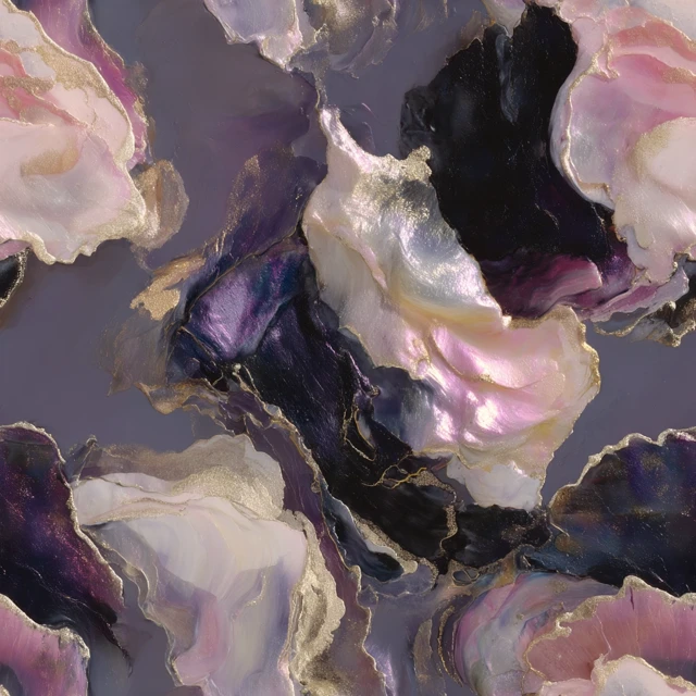 Abstract Ethereal Oil Painting Iridescent Texture