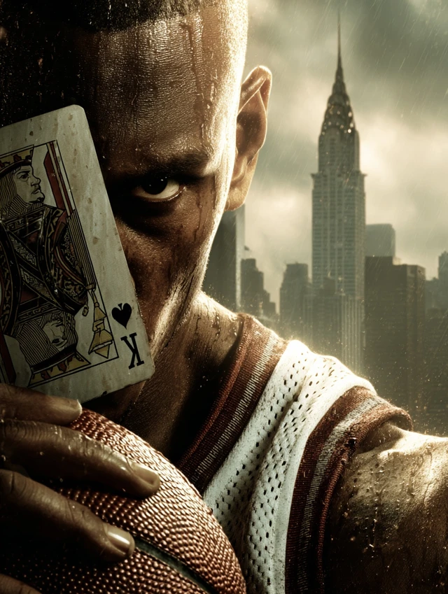 Basketball King of Spades Dramatic Cinematic Photo