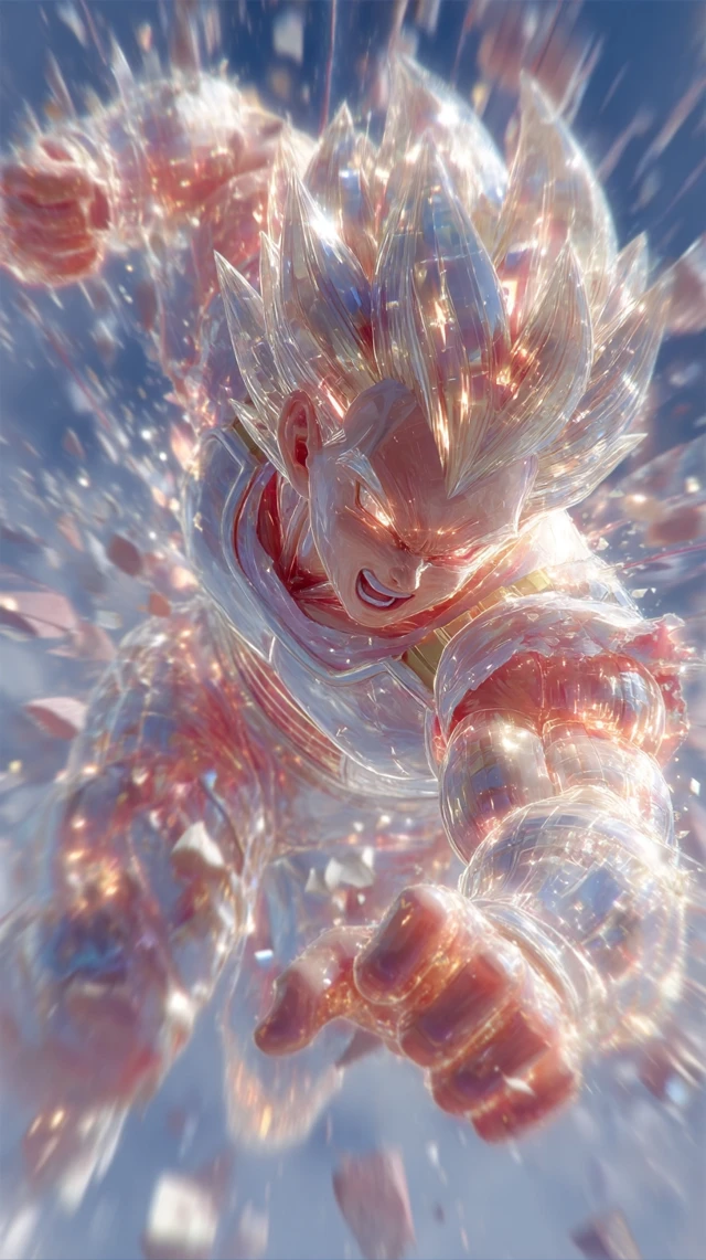 Vegeta Super Saiyan Blue Evolution Final Flash Anime