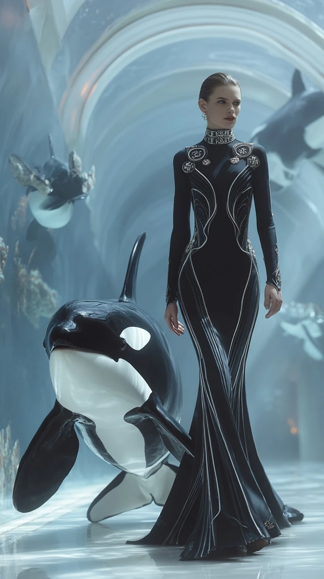 Mermaid and Orca Fashion Deep Sea Amphitheater