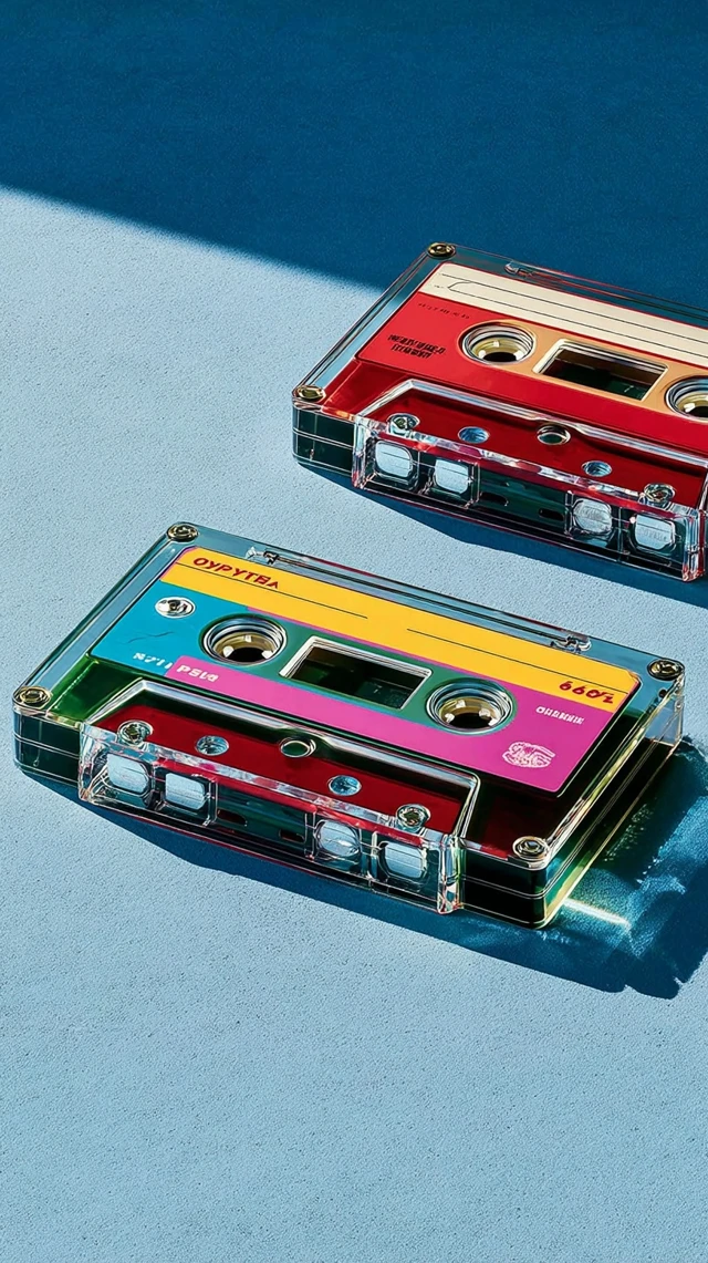 Retro Cassette Tape Still Life Photography 80s Aesthetic