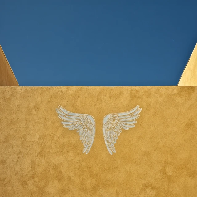 Angel Wings Graffiti on Israeli Building Architecture