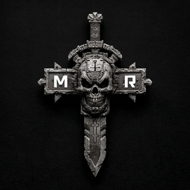MGR Record Label Logo SciFi Horror Robotic