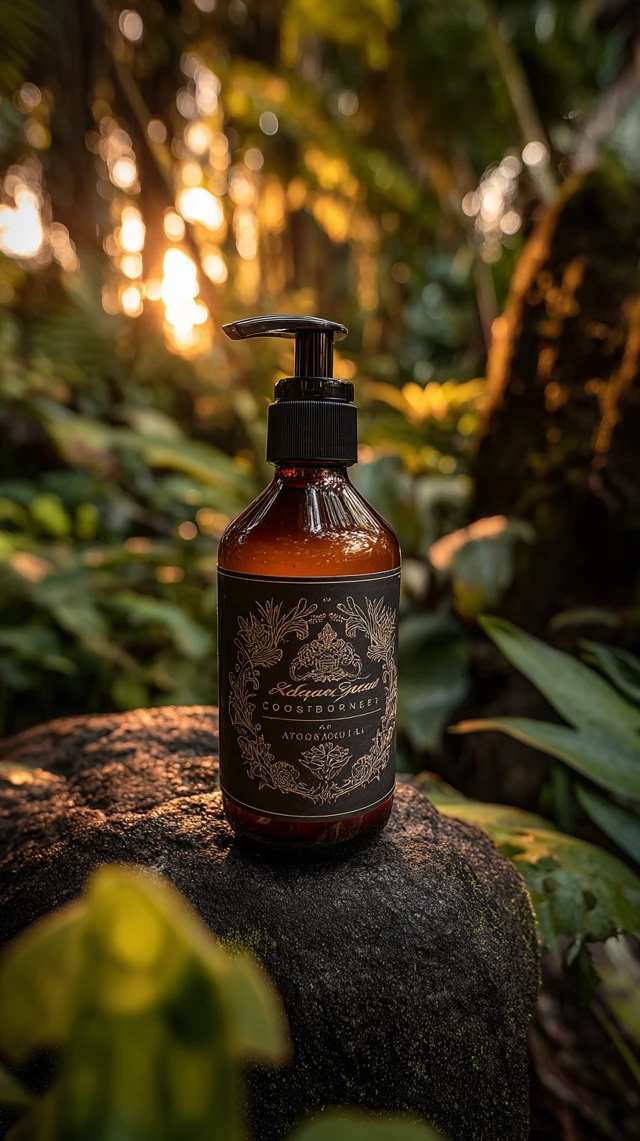 Luxurious Hand Cream in Jungle Setting