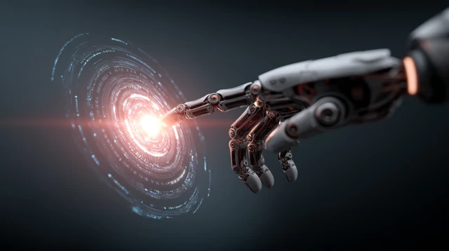 AI Robotic Hand Creates Digital Code