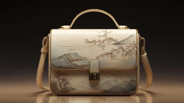 Chinese Style Womens Bag Design Leather Embroidery