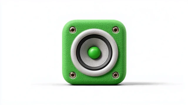 Modern Speaker Icon Design Isolated on White Background
