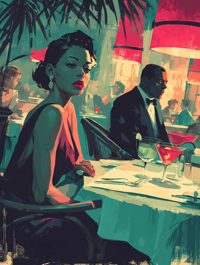 Vintage Movie Poster: Restaurant Rendezvous