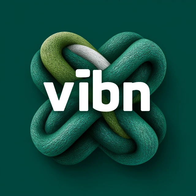 Vibn Dating App Logo Design Creative and Modern