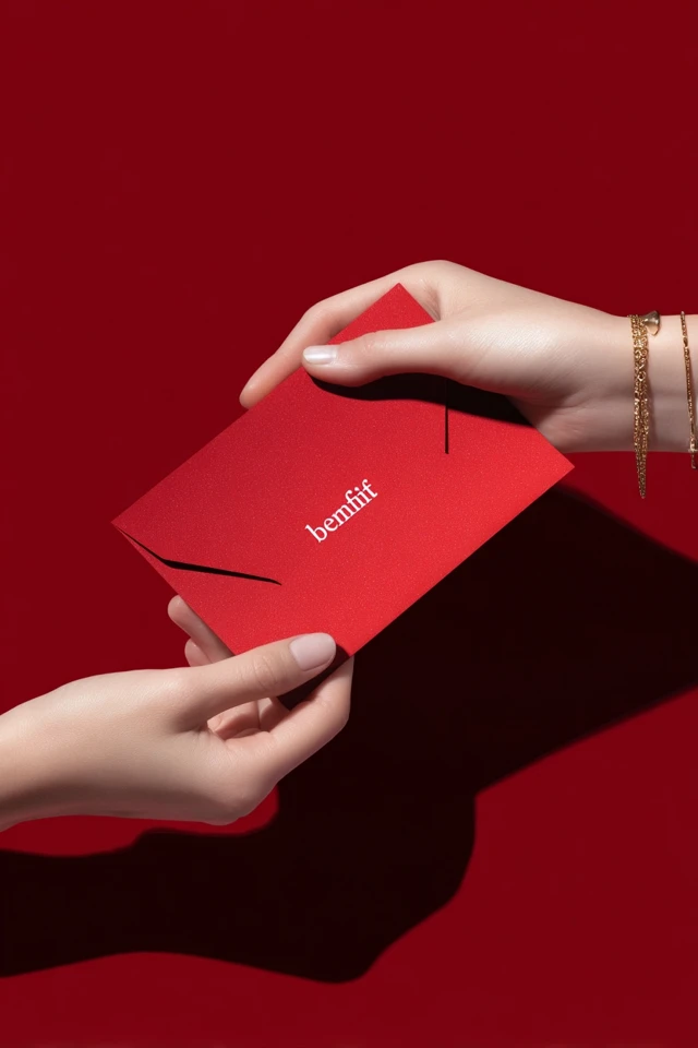 Benefit Red Envelope Luxury Product Photography