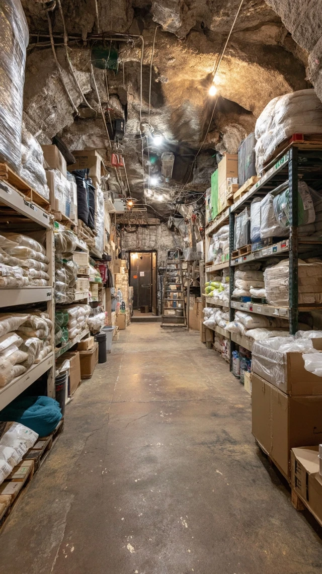 Underground Bunker Storage Room