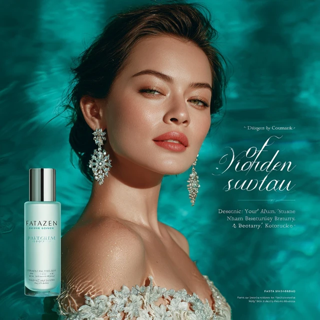 FATAZEAN Skincare Elegant Beauty in Pool Ad