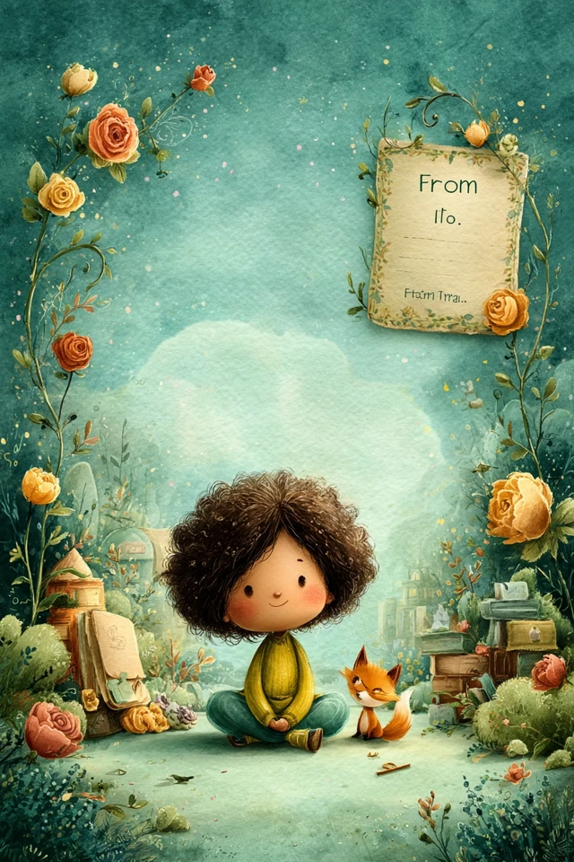 Whimsical Storybook Dedication Page for Children