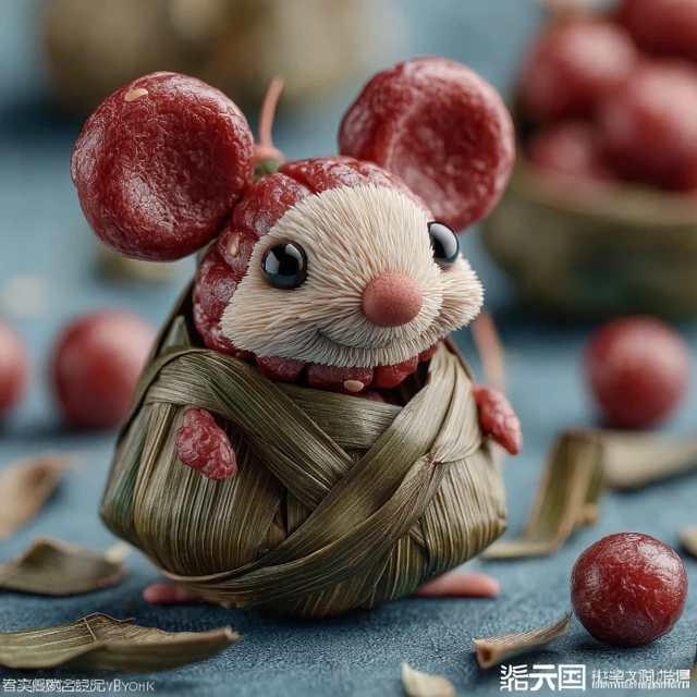 Creative Mouse Shaped Zongzi Dumpling Food