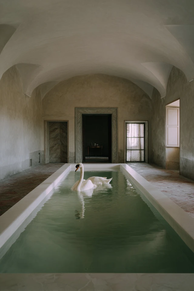 Swans in Italian Palace Daniel Arsham James Turrell