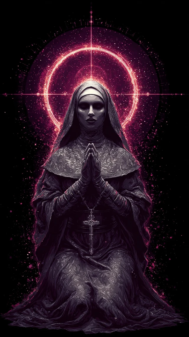 Ethereal Nun Digital Painting