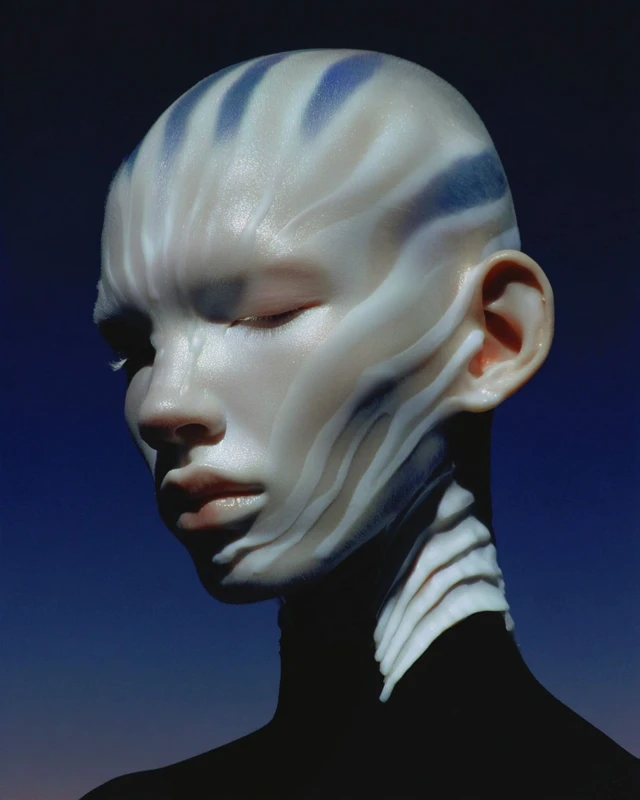 Androgynous Portrait Futuristic Fashion Editorial