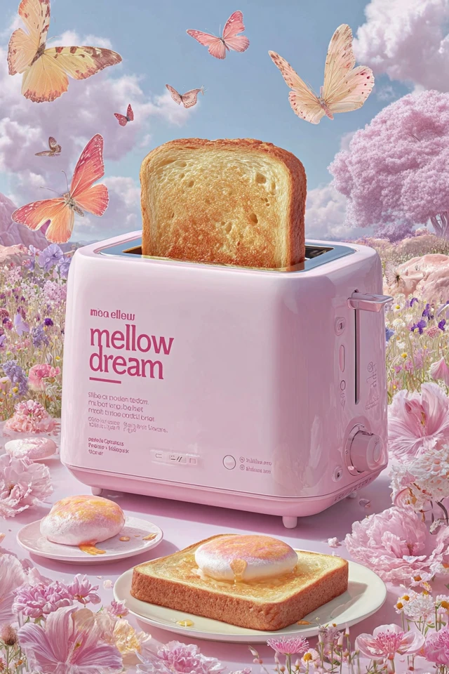 Mellow Dream Toaster Pastel Colors Product Shot
