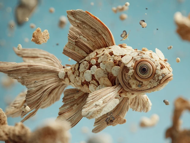 Müsli Fish Art: Ultrarealistic and Detailed Artwork