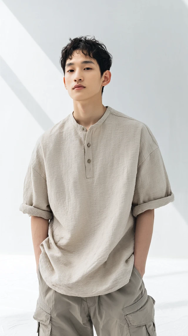 East Asian Model in Modern Fashion Lookbook
