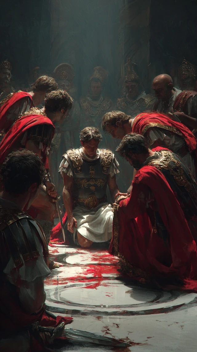 The Death of Julius Caesar Painting