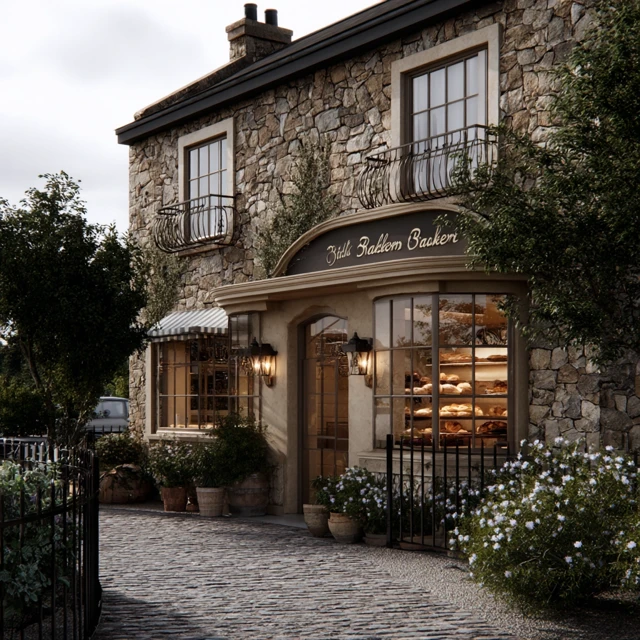 British Countryside Bakery Exterior Photo