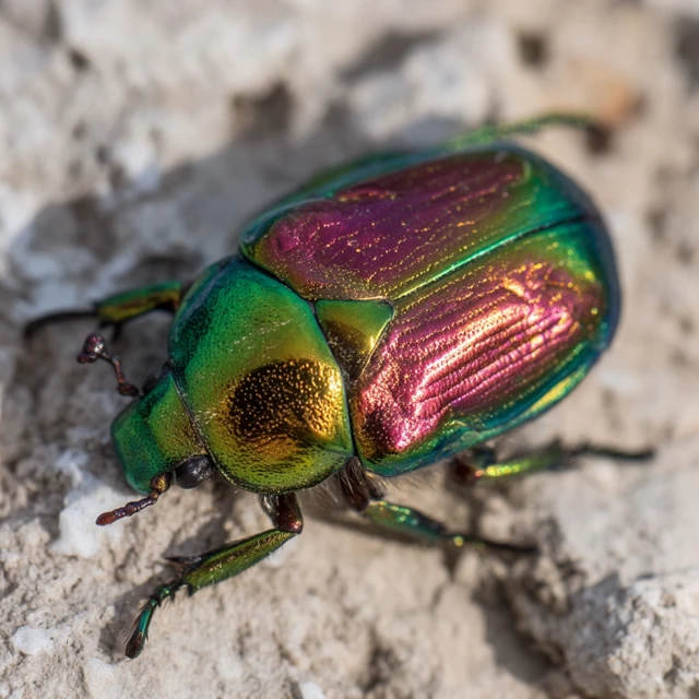 Jeweled Scarab Beetle Nature Photography