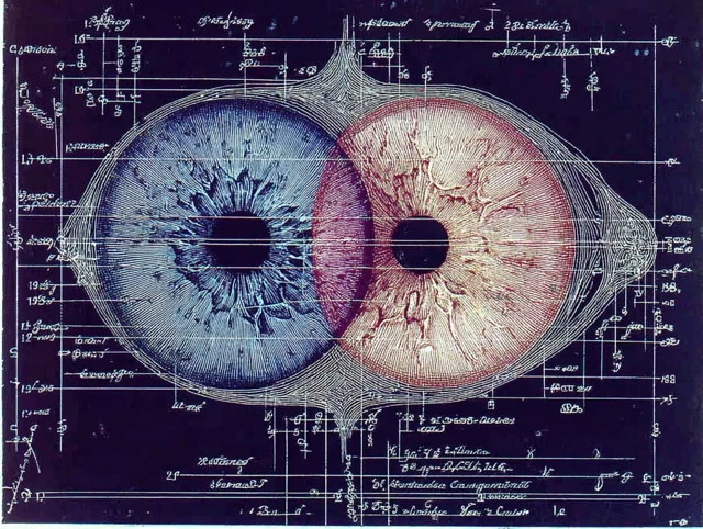 Medieval Manuscript Eyes Illustration