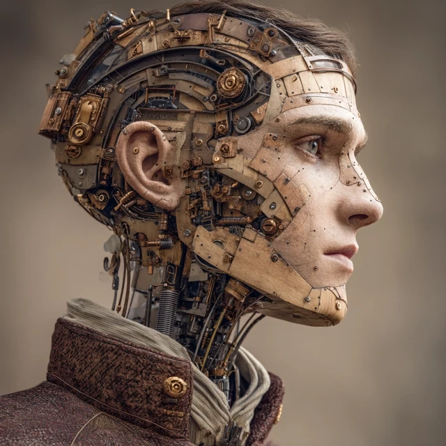Cybernetic Android in Renaissance Style