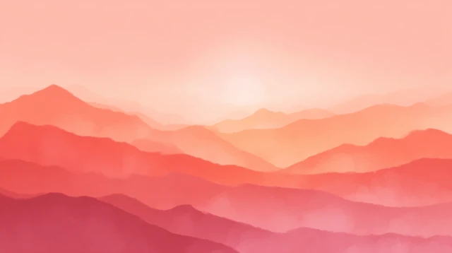 Sunset Sky Background in Coral, Pink, and Orange Tones