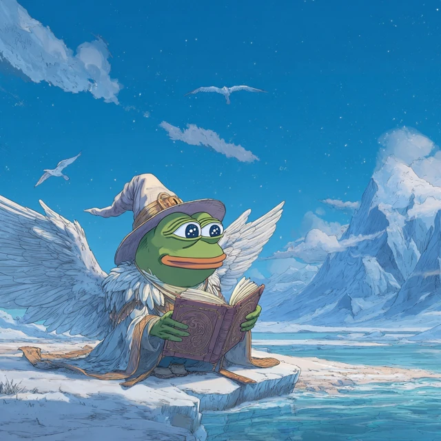Pepe the Frog Wizard Cartoon Crypto Art